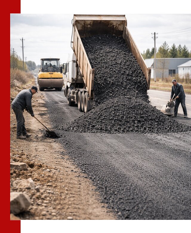 Асфальтовая крошка для дорог в Барнауле — поставка и доставка