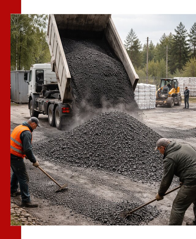 Доставка и продажа асфальтного гранулята в Барнауле