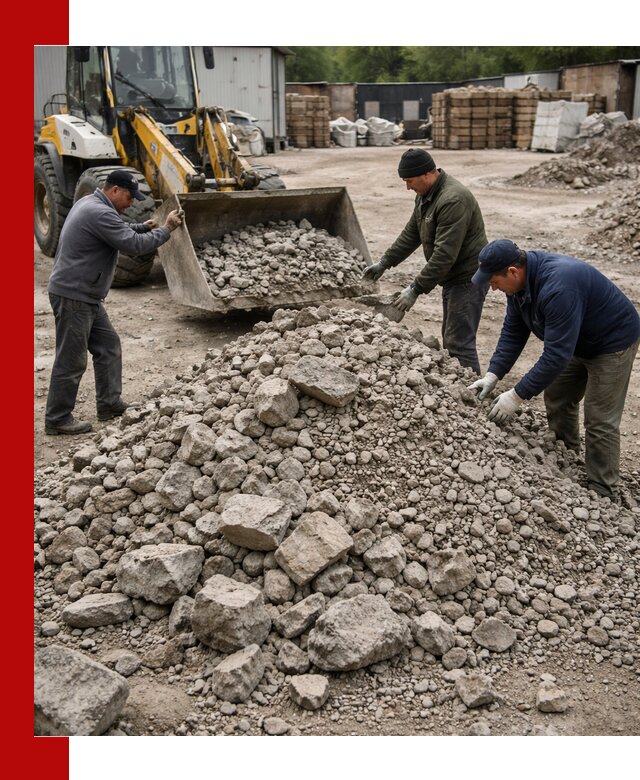 Демонтаж и вывоз бой бетона в Барнауле
