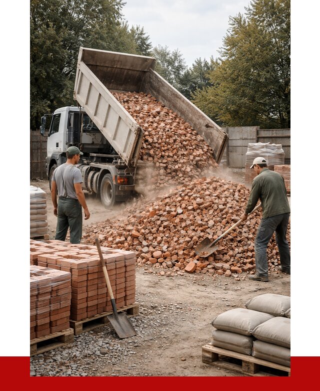Бой кирпича в Барнауле с доставкой от 4249 руб/куб | ПРОНЕРУДБрн