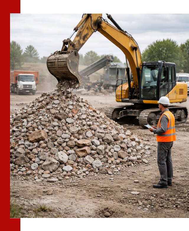 Доставка и вывоз строительного боя в Барнауле