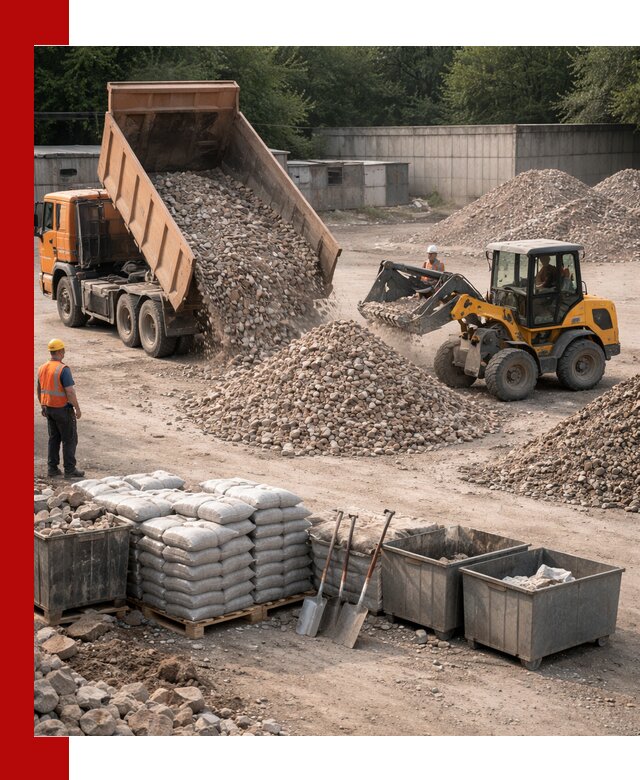 Вторичные материалы для отсыпки в Барнауле — поставка и доставка