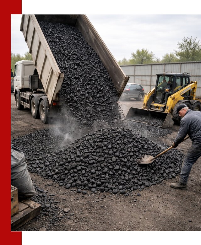 Доставка угля орех в Барнауле оптом и в розницу