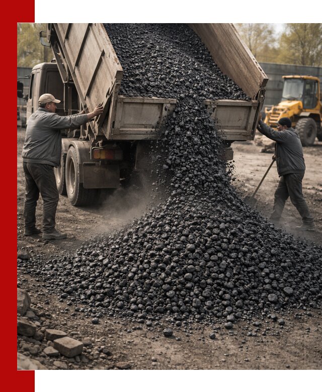 Доставка угля семечка самосвалами в Барнауле