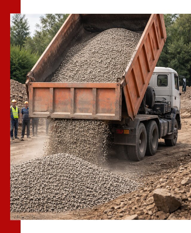 Доставка сыпучих материалов самосвалом в Барнауле быстро и надежно