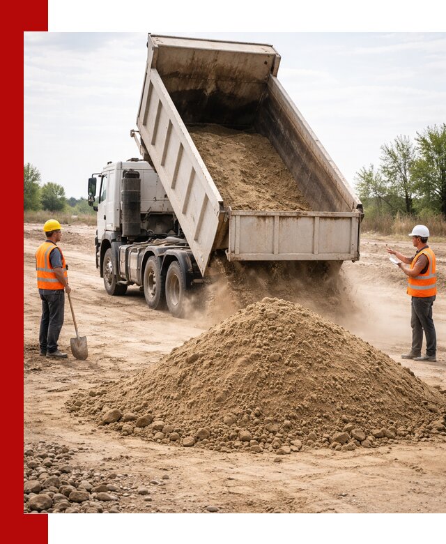 Доставка самосвалом 15 кубов в Барнауле за город и по городу