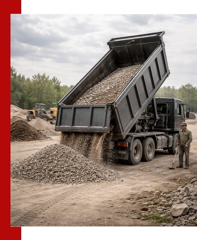 Доставка самосвалом 30 м3 по выгодным ценам в Барнауле