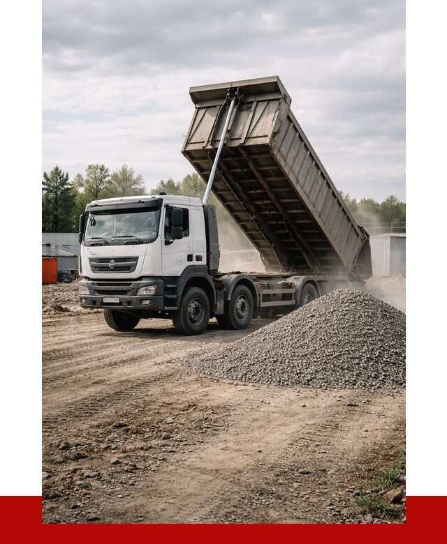 Доставка самосвалом 40 кубов в Барнауле от 9104 р. | ПРОНЕРУДБрн