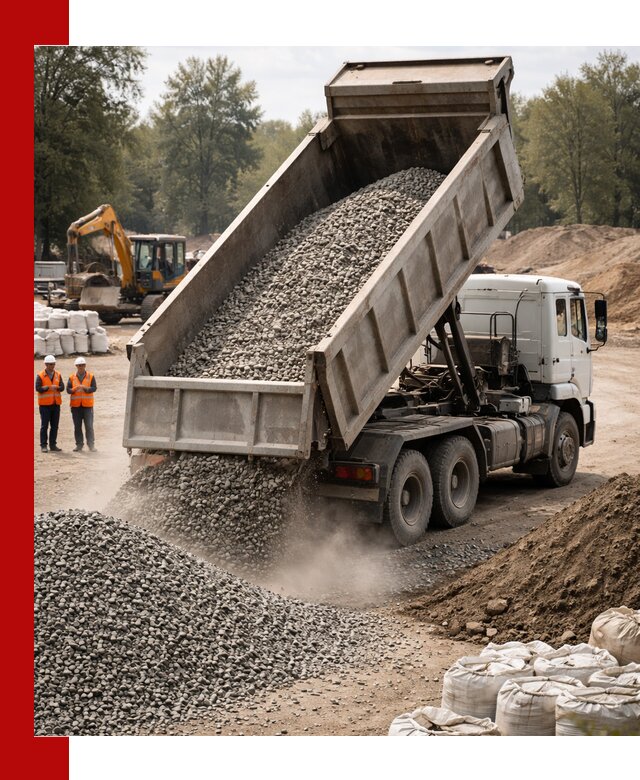 Аренда самосвала в Барнауле для доставки сыпучих и нерудных материалов