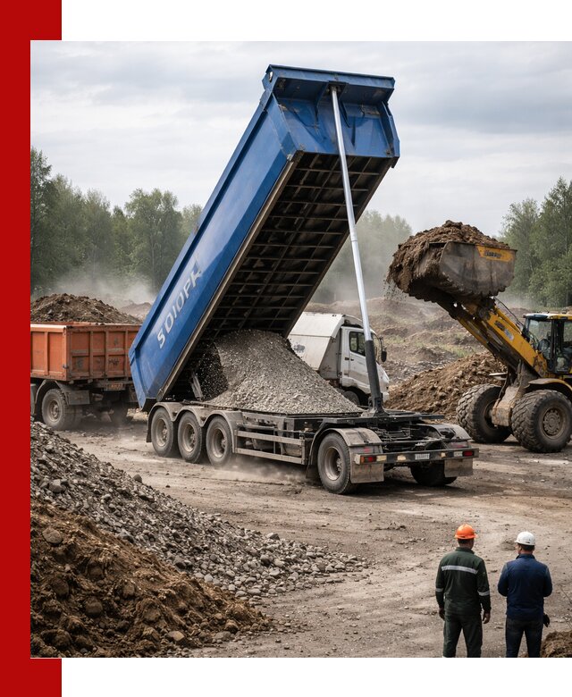 Аренда тонар 40 тонн в Барнауле с доставкой материалов