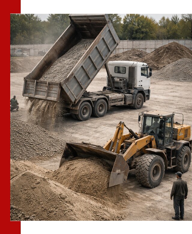 Перевозка сыпучих грузов самосвалами и бортовыми в Барнауле