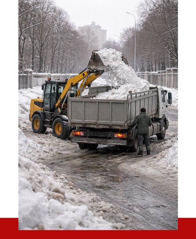 Вывоз снега с погрузкой в Барнауле от 3541 р. ПРОНЕРУДБрн