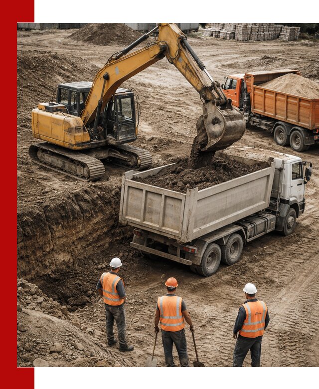 Разработка грунта для строительства и благоустройства в Барнауле