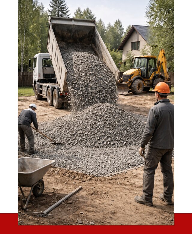 Отсыпка участка щебнем в Барнауле от 6575 р. ПРОНЕРУДБрн