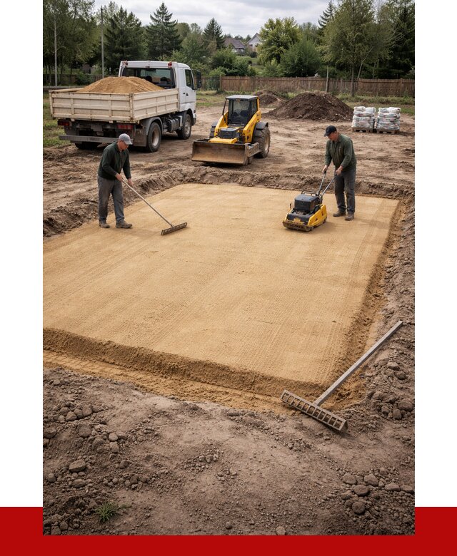 Устройство песчаной подушки в Барнауле от 4552 р. ПРОНЕРУДБрн