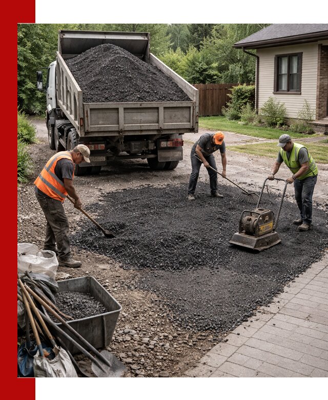 Асфальтовая крошка для двора с доставкой в Барнауле